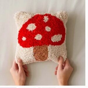 Urban Outfitters cute mushroom pillow groovy whimsical hippie 70s boho